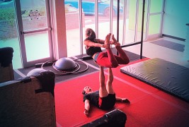 Having Fun + Working Out at the Hot Lava Obstacle Course